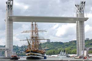 load cell monitoring on vertical lift bridge